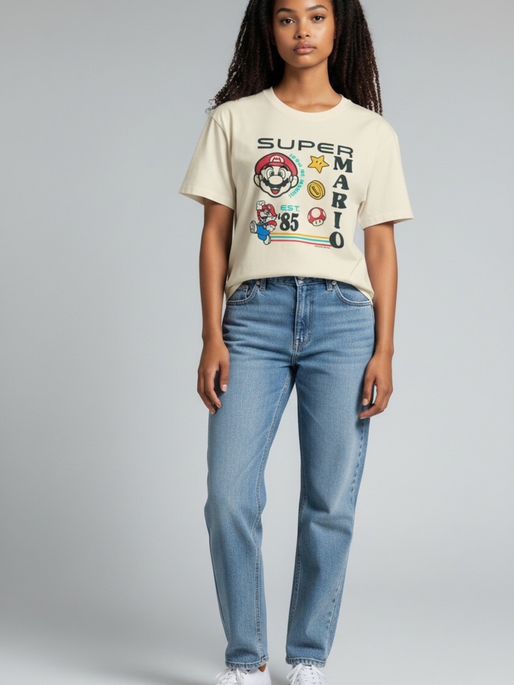 Old Navy Super Mario Graphic T-Shirt Women’s Small S Nintendo 2022